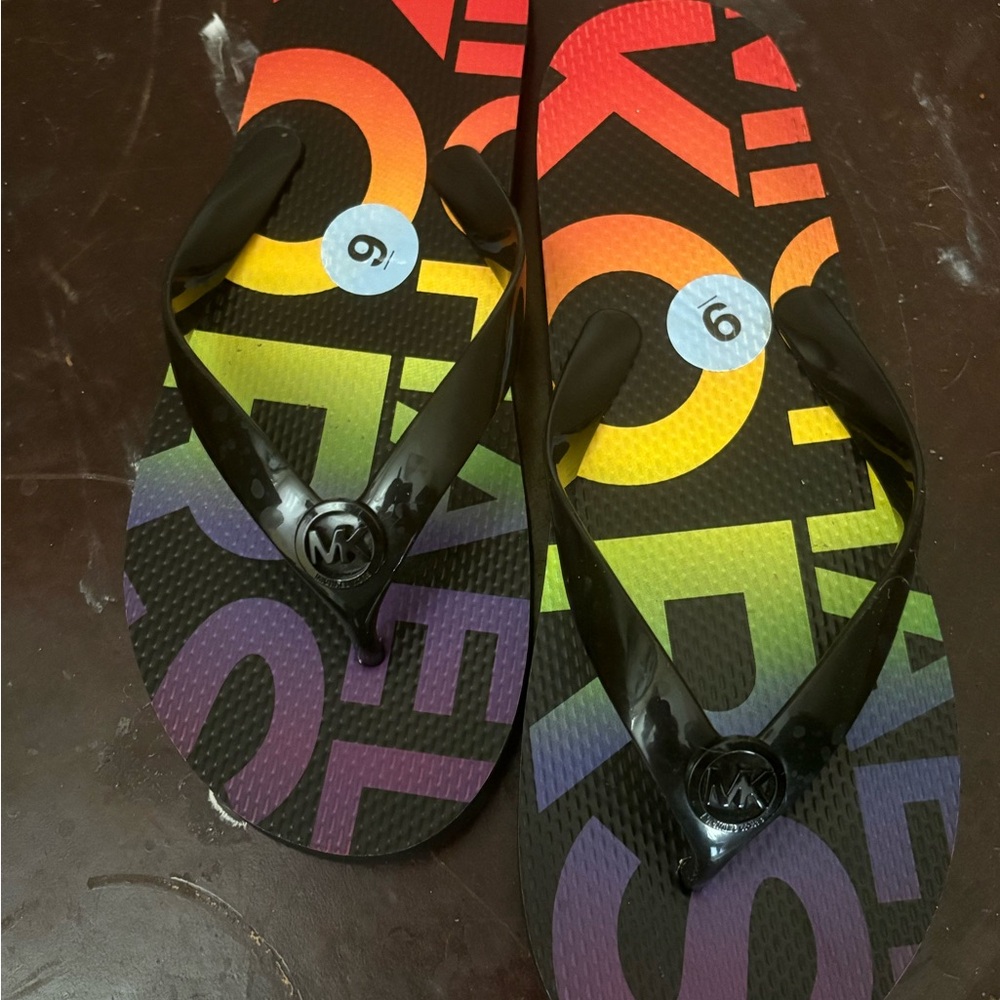 Colorful Flip Flops with Logo